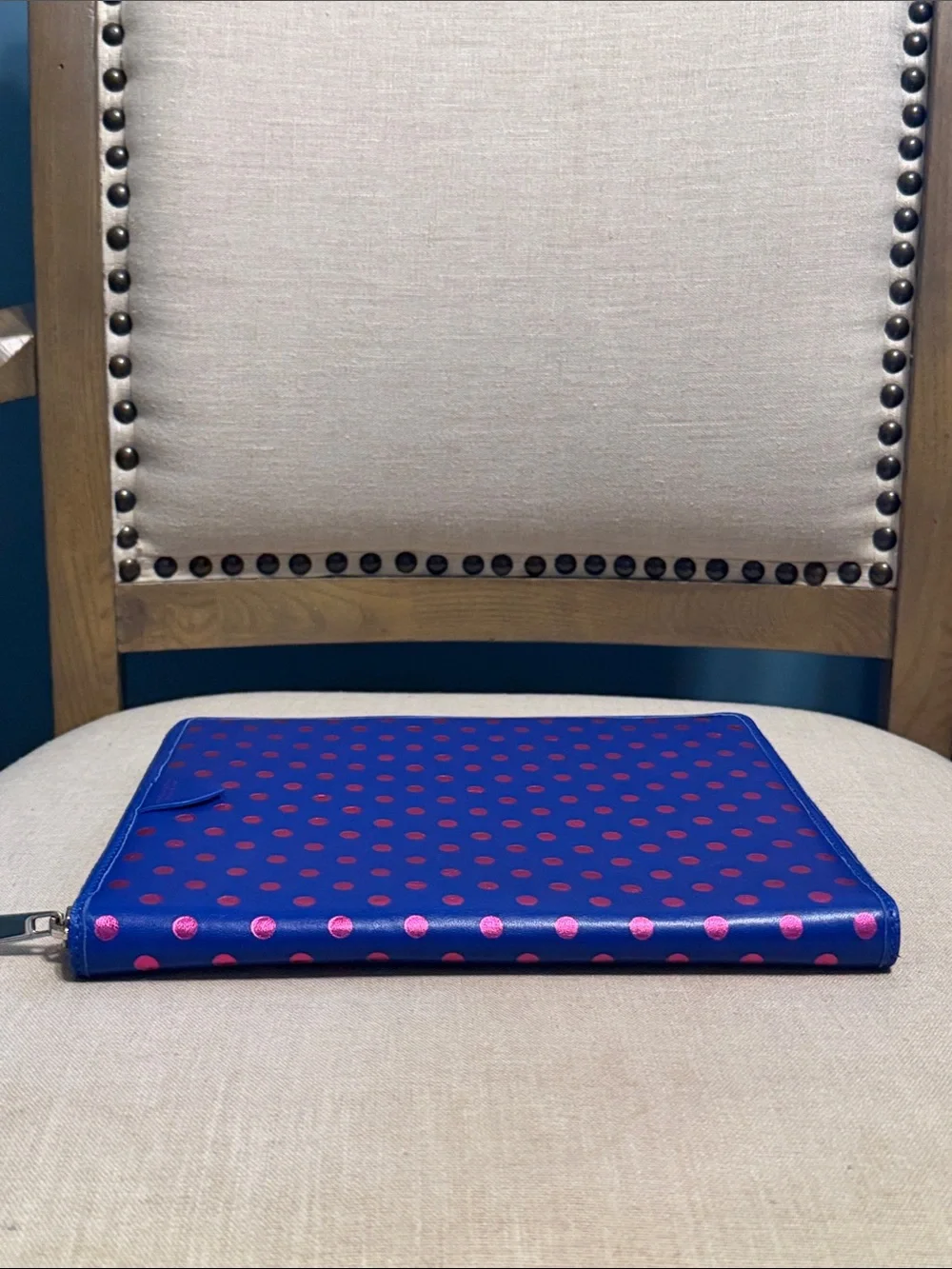 Marc Jacobs Royal Blue Leather Tablet Case